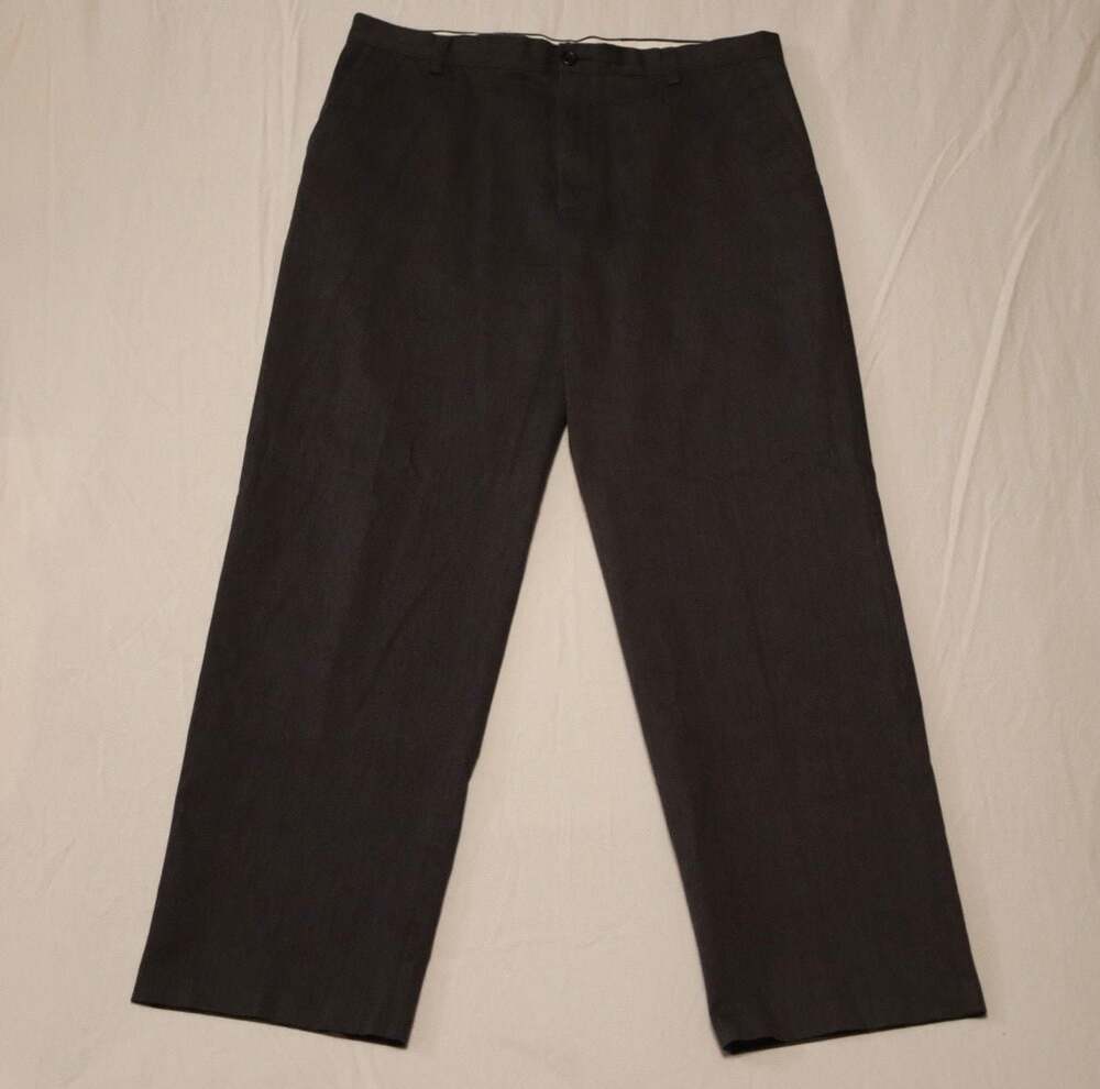 Dockers Classic Fit Men's Flat Front Dress Pants, Dark Brown, Size 36x32
